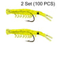🦐 Set da 50 esche a gamberetto realistiche con ami – pronte all’uso per una pesca da record! 🎣✨