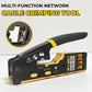 🛠️ Pinza crimpatrice 3-in-1 per cavi di rete – crimpa, taglia e spelafili! Perfetta per RJ45, RJ11, RJ12. ⚡