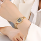 ⌚ Orologio da donna al quarzo con cinturino a coulisse e quadrante quadrato – stile minimalista, eleganza senza tempo! ✨💎