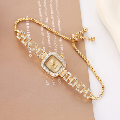 ⌚ Orologio da donna al quarzo con cinturino a coulisse e quadrante quadrato – stile minimalista, eleganza senza tempo! ✨💎