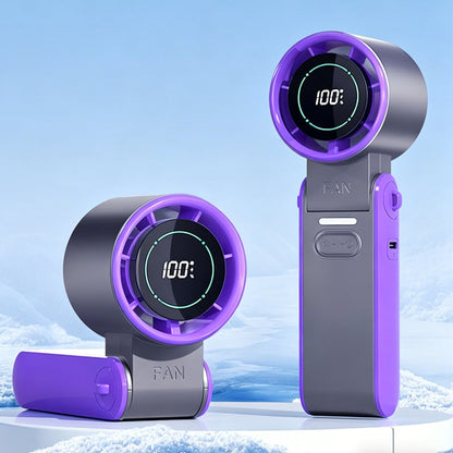 🔥✨ PROMO FLASH -50% ! Ventilateur Rafraîchissant Portable 3-en-1 avec Écran Digital – Plaque Froide Instantanée, 100 Vitesses, Batterie 3600mAh, Design Pliable, 3 Coloris