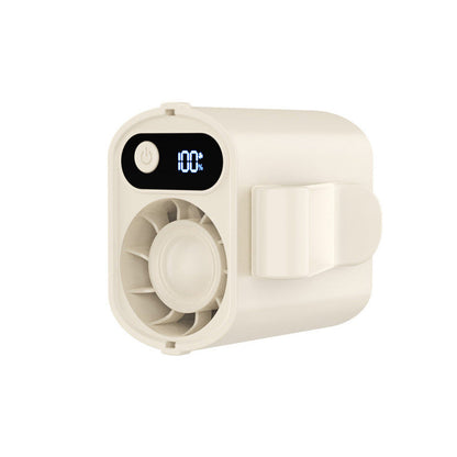 🌀 Ventilatore portatile da cintura con display digitale – fresco e controllo a portata di mano! 🔢💨