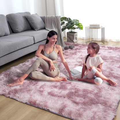 ⏳ Offerta a tempo limitato! ⏰ Tappeto in peluche per pavimento con gradiente di colori – Morbido, elegante e perfetto per ogni stanza 🛋️✨