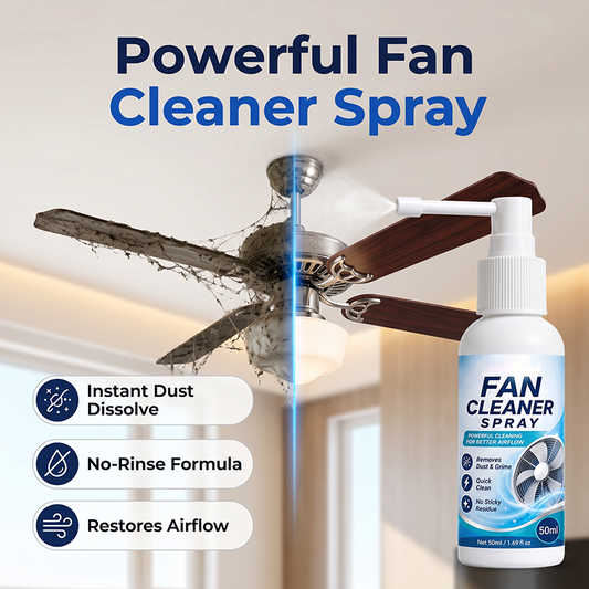 🧴 Spray pulitore multiuso per ventilatori e condizionatori d'aria 💨 – Distrugge polvere e grasso senza strofinare, ugello sottile per zone difficili, riporta la lucentezza originale, sicuro per plastica e metallo ✨🛡️