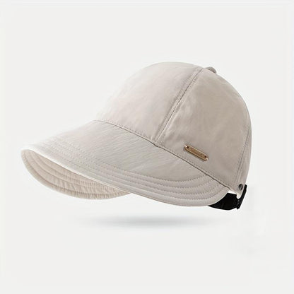 👒 Cappello da sole a tesa larga per donna – UPF 50+, apertura per coda di cavallo, perfetto per golf e spiaggia ☀️🏌️‍♀️🏖️