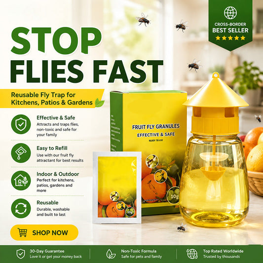 🦟Trappola per mosche a sospensione per interni ed esterni – protezione efficace e senza sostanze chimiche! 🌿🏠✨