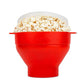 🍿 Ciotola pieghevole in silicone per popcorn al microonde con aria calda – con coperchio 🔥🧴✨