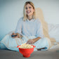 🍿 Ciotola pieghevole in silicone per popcorn al microonde con aria calda – con coperchio 🔥🧴✨