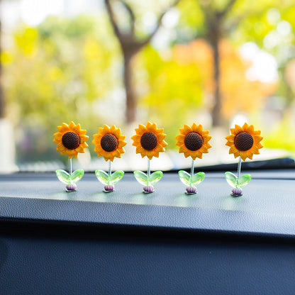 🌻 Decorazioni per auto a forma di girasole – allegria e colore per i tuoi viaggi! 🚗✨🌞