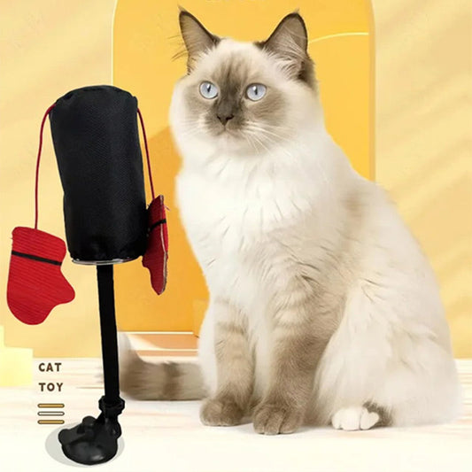 😻 Giocattolo interattivo per gatti – sacco da boxe per felini 🐾💥