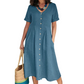 🎉 SALDO A TEMPO LIMITATO -50%! 💕 Abito midi dalla vestibilità morbida e leggera, perfetto per l'estate 👗🌿🌞