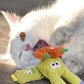 🐱🧸 Giocattolo in peluche per gatti con erba gatta – mordi, gioca, rilassati! 🌿😸