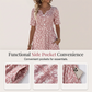 👗💫 Vestito casual femminile con scollo a V, fantasia stampata e tasche – comodo e alla moda per ogni occasione! 🌸🛍️