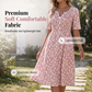 👗💫 Vestito casual femminile con scollo a V, fantasia stampata e tasche – comodo e alla moda per ogni occasione! 🌸🛍️