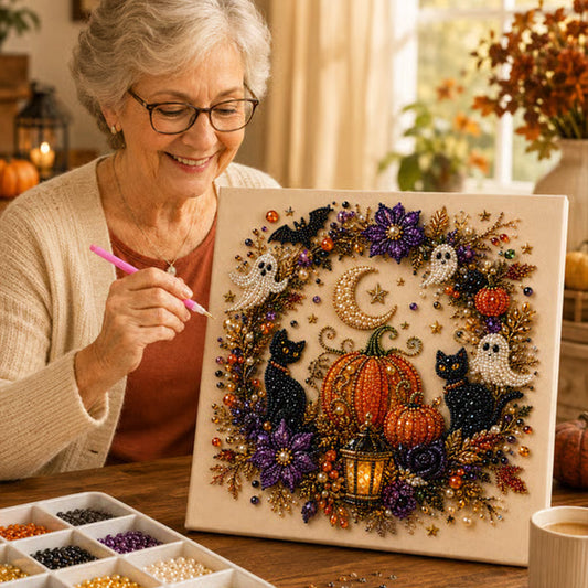 🔥🎁 Attenzione: ultimo giorno con il 50% di sconto! 👻✨ Kit di perline spettrali per Halloween – crea fantastici gioielli a tema! 🧵💀🎨