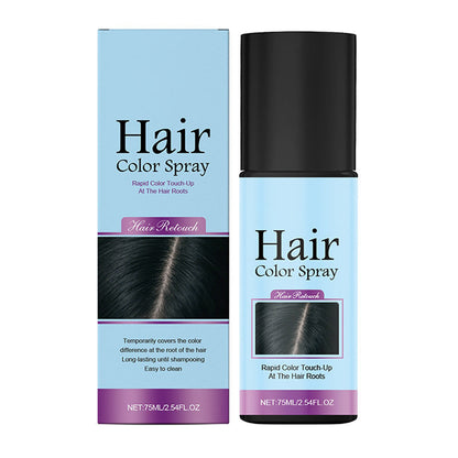 💨 Spray coprente istantaneo per radici – nascondi capelli bianchi e ricrescita in un attimo! Colore naturale, effetto opaco e copertura perfetta. ✨💁‍♀️🌈