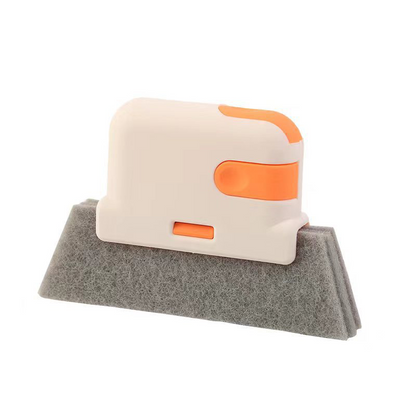 🔥Vendita Calda 50% SCONTO🔥 Smettila di Pulire le Guide delle Finestre con le Unghie! Strumento 3-in-1 per Pulizia Guide Finestre – Spazzola + Raschietto + Pad Abrasivo, Raggiunge Dove le Dita Non Arrivano