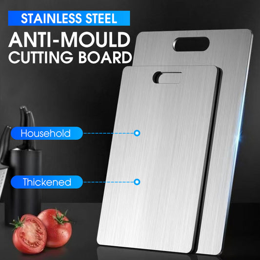 🔪🛡️ Tagliere domestico in acciaio inox spesso e antimuffa – resistente, igienico e facile da pulire! ✨🧼