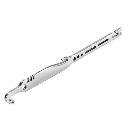🎣🔧 Strumento da pesca 6‑in‑1 in acciaio inox – Rimuovi ami, crea nodi e molto di più! Compatto, leggero e super resistente. 💪🐟