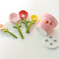 🌸🥄 Set di cucchiai dosatori in ceramica a forma di fiore 🍪✨