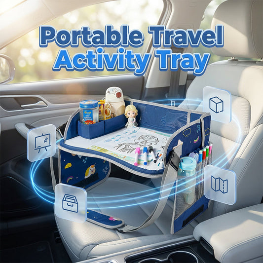 🚗🧸 Vassoio portatile per attività in auto per bambini 🎨✨