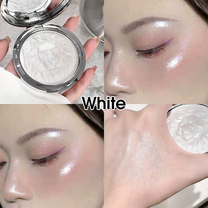 🦁✨ Paletta illuminante shimmer con stampa leone in rilievo – un tocco regale e luminoso per il tuo trucco! 💎💄