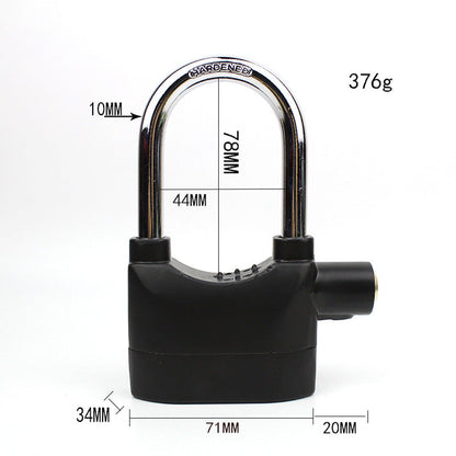 🔒🔔 Lucchetto di sicurezza con sistema d'allarme antifurto – protezione avanzata per i tuoi beni più preziosi! 🛡️⚡