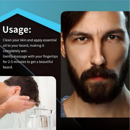 🧔💧 Olio essenziale nutriente per la cura della barba – idrata, ammorbidisce e nutre! 🌿✨