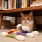😻🐱 Giocattolo interattivo per gatti a bastoncino con erba gatta – stimola il gioco e l'istinto felino! 🌿🧶✨