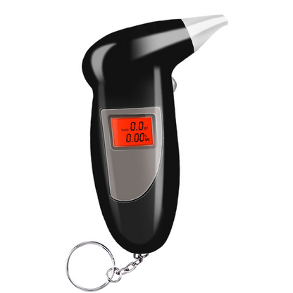🚗 OFFERTA A TEMPO LIMITATO – 50% DI SCONTO! Tester alcolico digitale portatile, rilevatore di alcol a portachiavi con schermo LCD 💨🔑📱