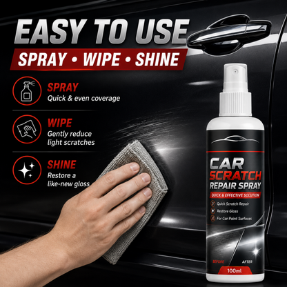 🚗✨ Spray riparatore universale per graffi auto – Rimuove i segni, ripristina la lucentezza in pochi secondi