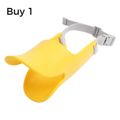 🦆🐶 Museruola in silicone a forma di becco di anatra per cani – leggera, comoda e sicura! 🧡🐾