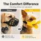 🦆🐶 Museruola in silicone a forma di becco di anatra per cani – leggera, comoda e sicura! 🧡🐾