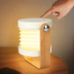 🌳💡 Lampada pieghevole in legno – facile da trasportare o appendere