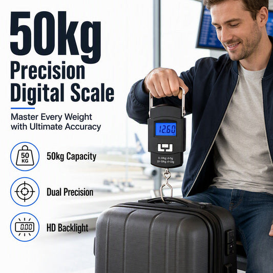 🧳✈️ Bilancia digitale portatile mini per bagagli