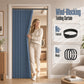 🔧🚪 Tenda a Fisarmonica Magnetica – Nessun Trapano! – Installazione in 5 Minuti, Adatta a Qualsiasi Porta! 🧲✨