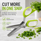 🌿 Forbici per erbe aromatiche a 5 lame – Tritatutto rapido da cucina per erbe fresche e condimenti