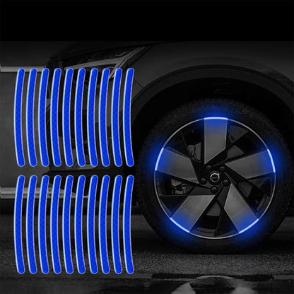 🚗🌟 Adesivi riflettenti per cerchioni – Maggiore visibilità e sicurezza notturna! 🛡️💡