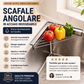 🧺✨ Scaffale angolare in acciaio inox per lavandino – Sfrutta ogni spazio della tua cucina! 🏠🔧