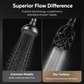 💧✨ Doccia pressurizzata a turbina cava – Flusso potente e risparmio idrico! 🚿💪