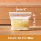 📦💪 Sacchetti trasparenti rinforzati a doppia chiusura – Perfetti per conservare alimenti freschi e sicuri! 🔒🥨