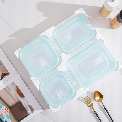 🥗✨ Contenitori in vetro per cibo con coperchi a tenuta stagna – Freschezza e sicurezza in ogni pasto! 🍱🛡️