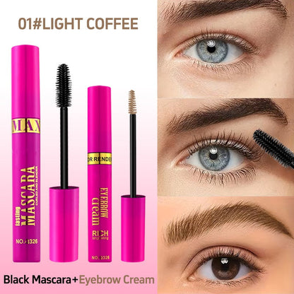 🔥 Set 2‑in‑1 Mascara + Crema Sopracciglia – Waterproof, anti‑sbavatura, 4 tonalità naturali. Durata e facilità di rimozione! 👁️💄