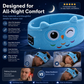 😴✨ Fascia notturna Bluetooth per bambini – Musica soft e comfort per un sonno sereno! 🎵🛌