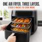 🍟✨ Ripiani impilabili per air fryer – Cuoci più cibo in una volta sola! 🔥🔄