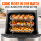 🍟✨ Ripiani impilabili per air fryer – Cuoci più cibo in una volta sola! 🔥🔄