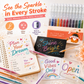 ✨🖊️ Set penne gel glitter retrattili – Perfette per journaling, bullet journal e disegni creativi! 🎨🌟
