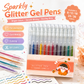 ✨🖊️ Set penne gel glitter retrattili – Perfette per journaling, bullet journal e disegni creativi! 🎨🌟
