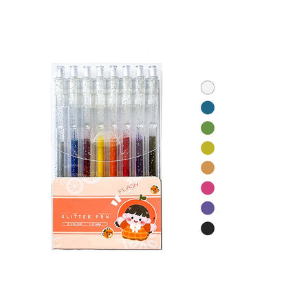 ✨🖊️ Set penne gel glitter retrattili – Perfette per journaling, bullet journal e disegni creativi! 🎨🌟