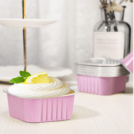 ✨🧁 10 pz. Coppette in alluminio monouso con coperchi – Perfette per cottura al forno, air fryer e molto altro! 🔥🥧